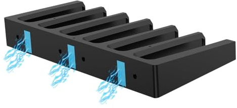 MiOYOOW Porte-chargeurs pour Armes à Feu, Support Mural Magazines Pistolet, Montage Magnétique/vis, Rack Rangement pour 6 Chargeur AR-15