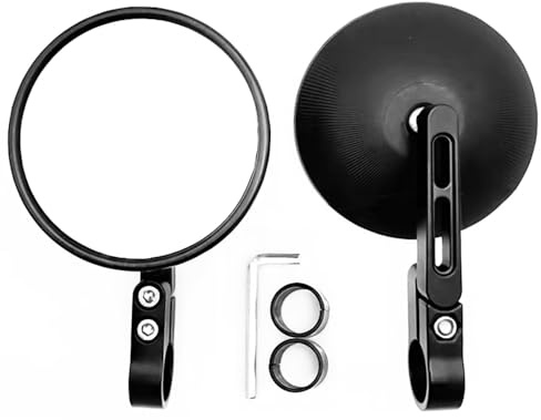 Lotvic Espejos Moto, Retrovisores Moto Homologados, Par de Espejos Retrovisores Universales para Moto, ATV, Bicicletas