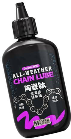 Générique Longue Durée Réduction du Bruit de Graisse - Moto-Route - Lubrifiant pour Canaux de Vélo Lubrifiant pour Chaîne de Vélo 120 ml Toutes Saisons - Système d'Humidité A Technologie