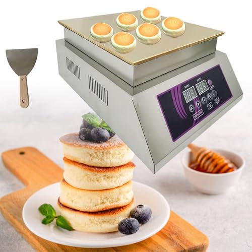 QUSYZD Máquina automática para Hacer panqueques comerciales con Control de Temperatura de 60-240 °C y Plancha eléctrica, A-1,A-1