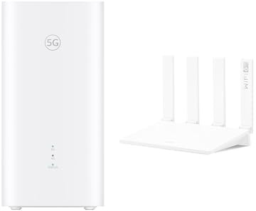 Brovi 5G CPE 5s + Huawei AX3 New Router Wi-Fi 6, Router con SIM 3000 Mbps | 2.4/5 GHz, Cobertura Mesh+ en toda la Casa, Antenas de Alta Ganancia 9 dBi, Puertos LAN/WAN, 42 Meses de Garantía