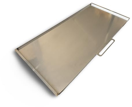 EWH Edelstahl Fettauffangblech für Gasgrill Enders Chicago Black 3 - Größe: 620 x 300 x 24 mm (L x B x H) - nur für Black Edition !