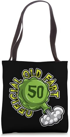 50th Birthday Official Old Fart Funny Whopee Cushion Tote Bag