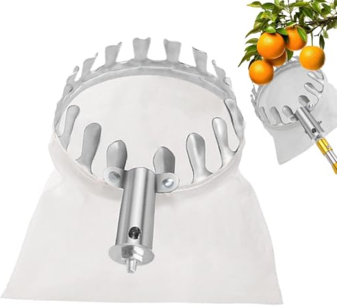 Raccoglitore di frutta | Testa raccogli alberi da frutto in metallo | per frutteto cortile commerciale frutteto fattoria all'aperto raccolta alberi giardinaggio