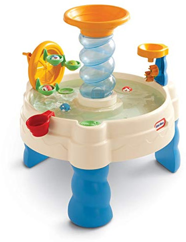 Little Tikes Spiralin' Seas Wassertisch - Gartenspiel - Fördert aktives und fantasievollen Spielen - Inklusive 5 Bälle und 1 Becher - Für Kleinkinder von 24 Monaten bis 6+ Jahren