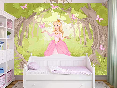 Oedim Fotomural Vinilo para Pared Infantil Princesas | Fotomural para Paredes | Mural | Vinilo Decorativo | 200 x 150 cm | Decoración comedores, Salones, Habitaciones