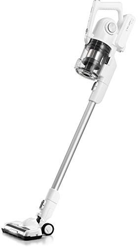 TROTEC Akku Staubsauger VC 150 E – 2-in-1 Kabelloser Handstaubsauger – 25,2 V Li-Ionen Akku, 150 W, Beutellos, Weiß