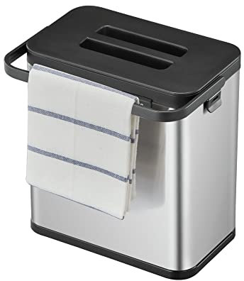 EKO - Puro Hanging Caddy - Wall Mountable or Hanging Bin for Compostable Waste - Perfect for Kitchen & Home, 3 Litre
