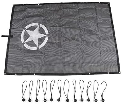 CKPEOR Mesh Sunshade Bikini Top Cover for Jeep Wrangler TJ 1996-2007 Provides UV Sun Shade Protection