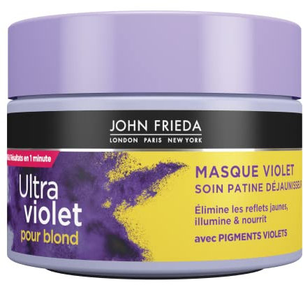 JOHN FRIEDA Ultra Violet pour blonds Masque Violet soin patine déjaunisseur 250 ml