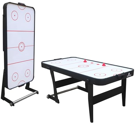 Cougar Icing Mesa de Air Hockey 6 ft Plegable | Mesa de airhockey Incl. Accesorios (Discos y empujadores) | Table de Hockey de Aire para ninos y Adultos para Interior.