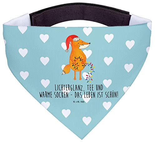 Mr. & Mrs. Panda Hundehalstuch L Fuchs Weihnachten - Geschenk, Bandana Für Hunde, Halstuch, Hund, Winter, Schal, Weihnachtsmann, Nikolaus, Weihnachtszeit