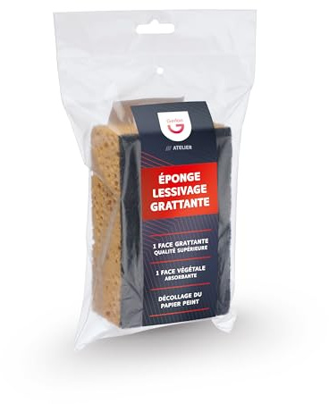 Esponja Vegetal Grande raspadora – Formato 15 x 7 x 6 cm – práctica para rascar, desincrustar y Limpiar, Neutral