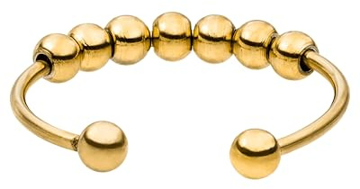 Purelei Antistress Anello Shade (oro) – Anello antistress donna in acciaio inossidabile resistente – Waterproof – Misura 50-60 – Anelli di moda per il tuo look personalizzato