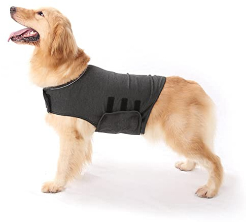 Abrigo para aliviar la ansiedad del perro, chaleco calmante envolvente ligero, abrigo calmante ajustable para perros, terapia instantánea para tormentas, fuegos artificiales y separación, chaleco de