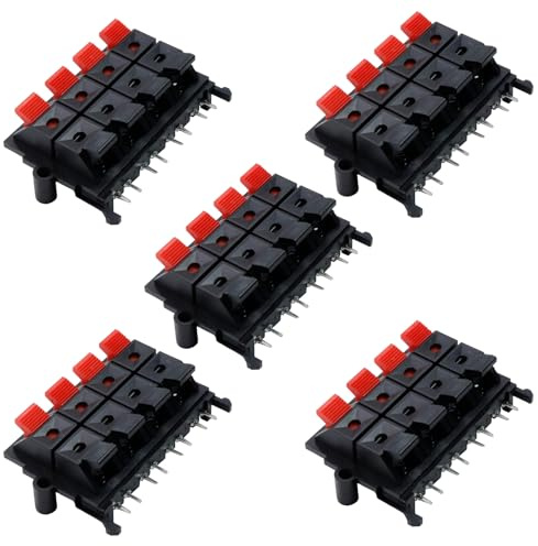 Dahszhi WP8-15 Molla Speaker Terminale Clip Push Release Connettore Terminali Cavo Terminali Strip Block 5Pcs