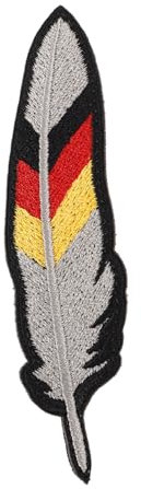 SEWOART Patch Deutschland Flaggenmuster Haken Und Schlaufen Aufnäher Kleidungsaufnäher Kompakter Mantelaufnäher Für Diy Zubehör