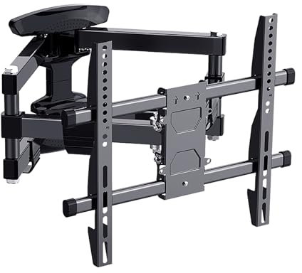 Full Motion TV Wall Mount For Most 32-75inch Flat/Curved 4K LCD TVs, Adjustable TV Brackets With Swivel Tilt, Rotate Articulating Arms Wall Mount TV Bracket(32-60inch)
