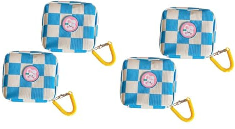 Healeved 4stücke Hygienebeutel Für Damen Tragbare Perioden-tasche Süße Aufbewahrung Für Damenbinden Und Kosmetik Für Schule Und Reisen Bow Tie Bunny Design