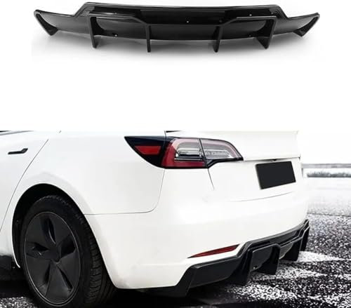 PWBYU Auto Heckstoßstange Spoiler für Model 3 2017 2018 2019 2020 2021 2022 2023,Kratzschutz Heckspoiler Diffusor Stoßstange Chassis Spoiler Diffusor
