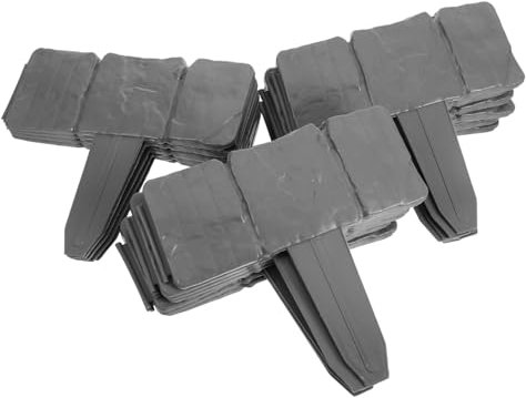 OFFSCH 20pièces Bordure De Jardin Plastique Effet Pierre Naturelle Clôture Flexible sans Enfouissement Décoration pour Pelouse Et Massifs De Fleurs