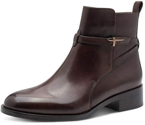 Tamaris dam stövel platt 1–25321-43 stövletter, mahogny, 37 EU, mahogny, 37 EU