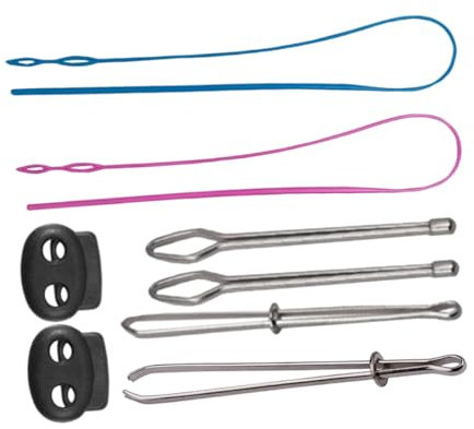 DOITOOL Kordelzug Einfädler Werkzeug Für Näharbeiten DIY Basteln Mit Flexiblen Kordelzug Einfädler Threading Tool Schleife Turner Für Hoodies Jogginghosen