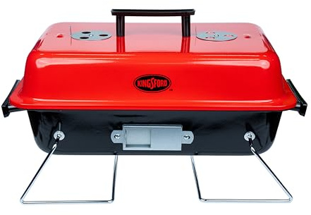 Kingsford Tischkohlegrill, tragbar, kompaktes Grillen und Grillen, 43,2 cm rechteckig, 170 m² Kochfläche