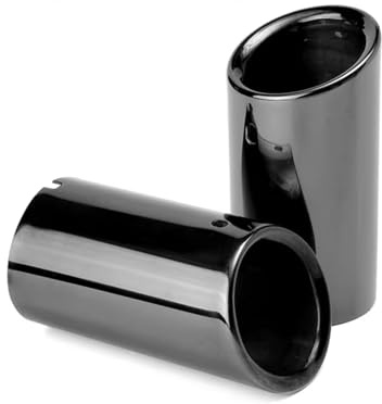 Terminale Scarico Auto Per Per JETTA Per SAGITAR Per POLO Per GOLF 7 Per Passat Per Tiguan Terminali di scarico Silenziatore(68mm Black 2PC)