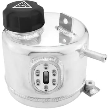 Vase d'expansion liquide Convient Pour Mini Cooper R50 R52 R53 Accessoires Voiture En-tête Liquide Refroidissement Réservoir D'eau Trop-plein D'expansion Et Bouchon Vase D'expansion(Silver)