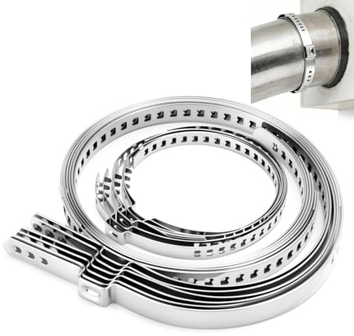 12 Stück CV Achsmanschetten Schellen, Schlauchschellen Set 25mm und 50mm, Schlauchklemme Edelstahl Flexible Anpassung, Schelle Auto für Poolschlauch, Abluftschlauch, Rohren, Haus Gas Rohr