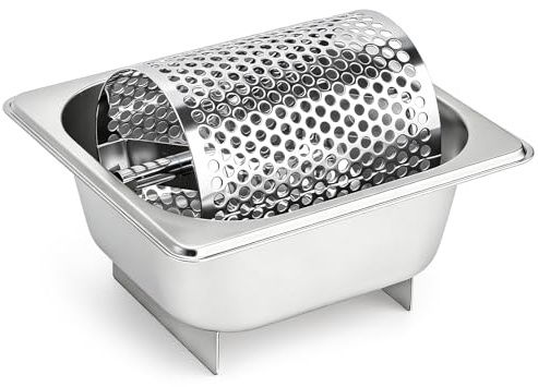 ZEAYEA Stainless Steel Butter Wheel with Stand, Food Grade Butter Spreader Wheel for Even Coating on Bread, Burgers, Butter Roller for Indoor and Outdoor BBQ, Picnics, Grill, Dishwasher Safe