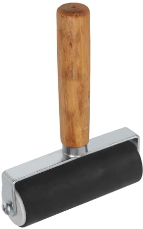 COHEALI Rullo Brayer per Stampa in Gomma Manico in Legno Rullo di Colla per Pittura 10 CM Strumento per Stampa Artistica e Artigianato Uso Manuale per Tecniche di Inchiostrazione