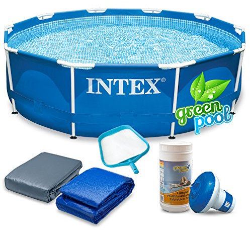 Pool Set mit Zubehör 305 x 76 cm Metal Frame Pool INTEX 28200