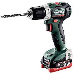METABO 601038800 - Taladro atornillador sin escobillas a bateria 12V / 2x LiHD 4,0 Ah Li-Ion PowerMaxx BS 12 BL con maletín
