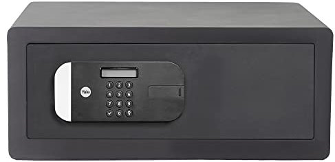 Yale Cassaforte motorizzata per Laptop di massima sicurezza YYLEM/200/EG1, accesso con codice pin digitale, porta a taglio laser, dimensioni int. 190 x 467 x 280 mm