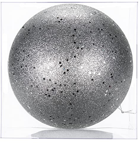Ø 18CM Weihnachtskugeln Kunststoff 1 Stücke Große Christbaumkugeln Weihnachtsdeko Bruchfest Ornamente Weihnachtsbaumschmuck für Weihnachtsbaum Christbaumkugeln Weihnachtsdekoration Kugeln