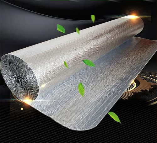 Selbstklebend Aluminium Dampfsperrfolie Dampfsperre Dach Innen Dampfsperre zur Dämmung Dampfsperrfolien zur Dachisolierung Dach dampfsperre sauna Dampfsperren,Dachisolierung (Size:1x30m/3.2x98.4ft)
