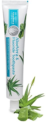 ALOE EXCELLENCE – Zahnpasta | Mit Aloe Vera und Fluorid | Beugt Karies vor, Schützt das Zahnfleisch, Entfernt Plaque, Stärkt den Zahnschmelz | Gesunde Zähne | Frischer Atem | Minzgeschmack | 75 ml