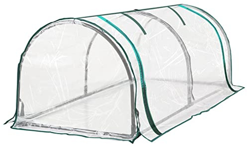 Niktule Small Greenhouse, Greenhouse, Portable Garden Accessory Tent, Green House Plant Covers Efficient Protection Green Houses for Outside Winter Air Circulation Bracket Not Included