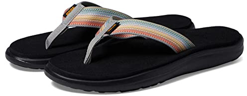 Teva Voya Infinity Flat Sandal för kvinnor, Antiguous Grey Multi, 37 EU
