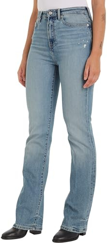 Tommy Hilfiger Vaqueros Mujer Bootcut Talle Alto, Azul (Ash), 29W / 30L