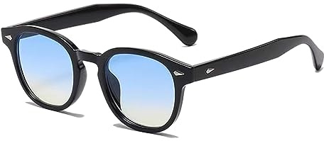 LHSDMOAT Occhiali da sole sportivi vintage anni '70 rotondi UV400 in stile Depp per uomo e donna, occhiali da sole colorati per la guida e i viaggi