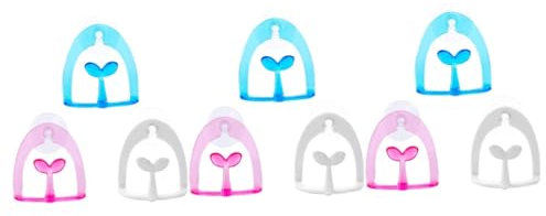 Cabilock 9pcs Sucked Type Scouring Pad Holder Easy Install Washcloth Drain Rack for Kitchen Bathroom Random Color Keep Counters Organized
