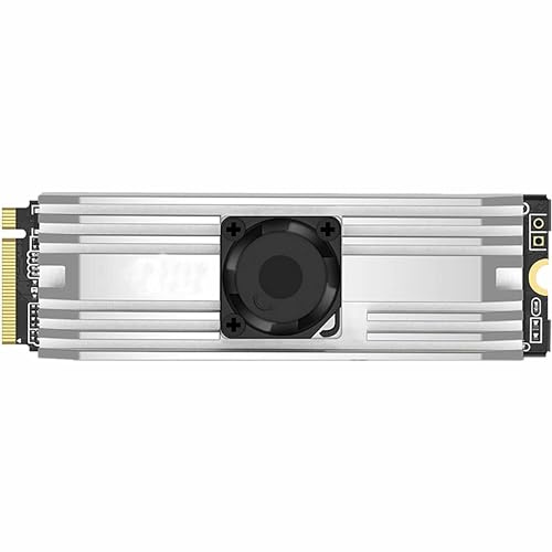 SIMPLETEK Solid State Disk with Integrated Heatsink and Fan | 1TB Capacity | High Performance, Gaming, Graphics | PCIe Gen5 x4, NVME 2.0 Gen5x4