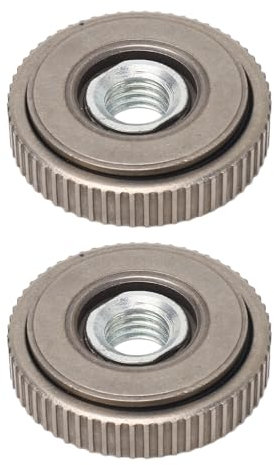 2pcs Angle Grinder Lock Nuts, Flange Nut Self Locking M14 Thread 50mm Alloy Steel Quick Release Pressure Plate Part Female Thread