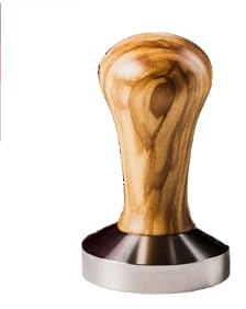 Tamper Olive 51mm von AlTaGru Coffee Tools Olivenholz Griff, Edelstahl Unterteil, Kaffeestempel, Kaffeemehlpresser,Tampa,
