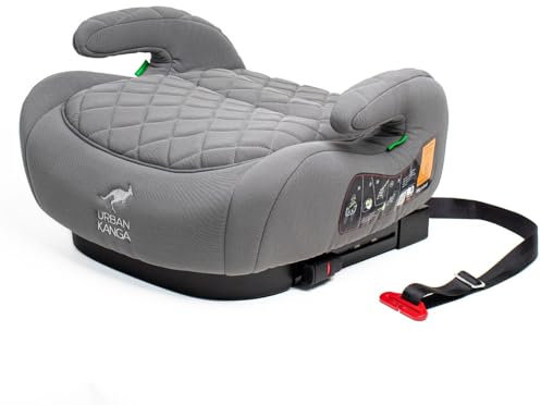 Urban Kanga Wombat Alzador Coche Niño Isofix Elevador 125-150 cm Group 3 (Gris acolchado)