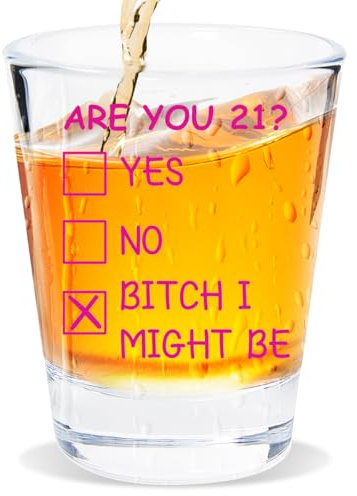 21st Birthday Gifts for Her Him Happy 21st Birthday Gifts Women Men Twenty One Birthday Shot Glass Funny Gifts for 21 Year Old Boy Girl 2003 Happy 21st Birthday Shot Glass Celebrate Turning Twenty-One