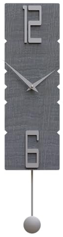 CalleaDesign - Moderne Rock-Pendeluhren (graue Wurzelholz)